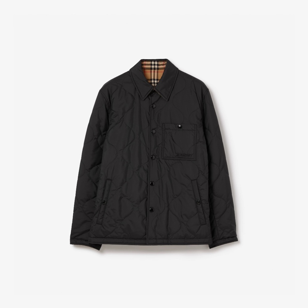 Burberry Reversible Thermoregulated Overshirt Jacket - Black